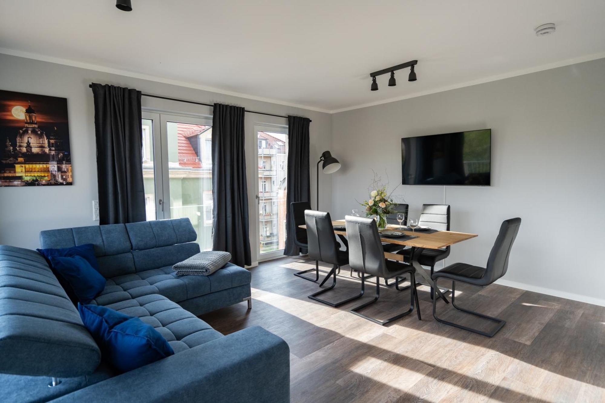 Cozy City Dream Apartment Mit Terrasse Und Parkplatz - 90M² Dresden Luaran gambar